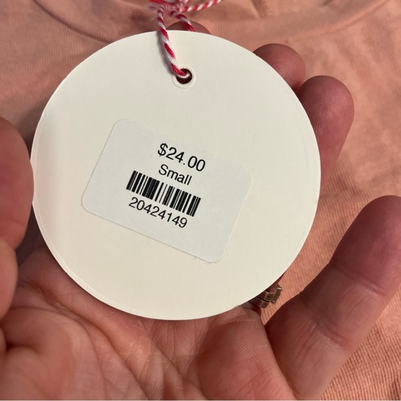 NWT Umgee light peach orange blouse tank size small - Picture 3 of 7